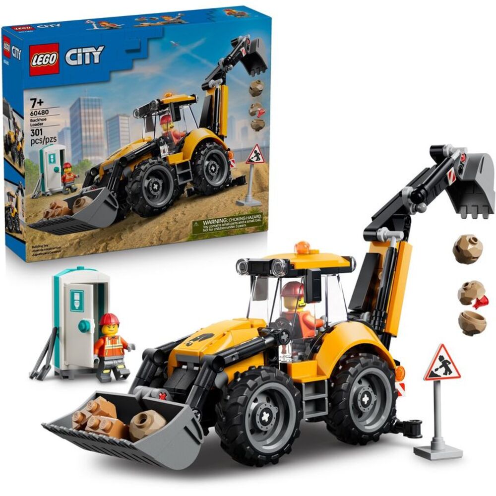 LEGO® City Great Vehicles Yellow Backhoe Loader 60480  COLLECTIBLES